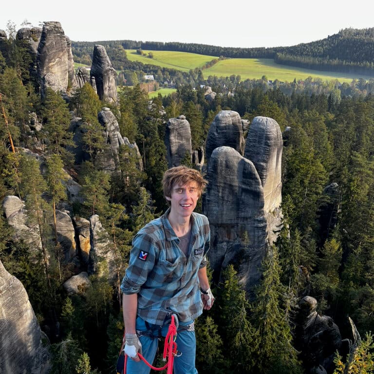 Michał Czech w górach wysokich
